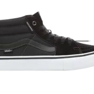 Antihero Jeff Grosso X Vans Men's Black and White Mid Sneakers 42EU 9US NIB NWT